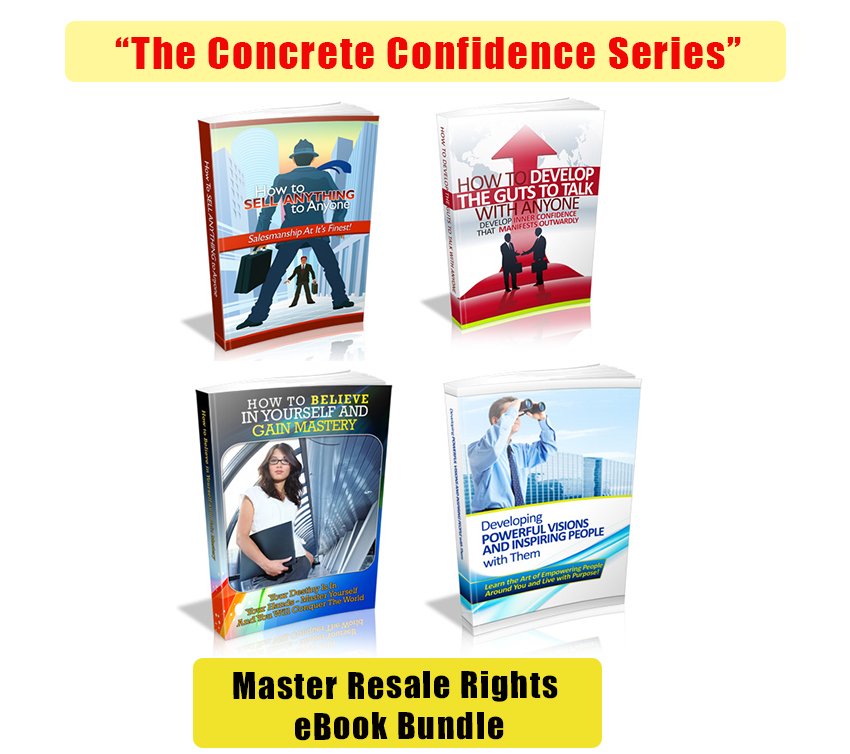 The Concrete Confidence Series PLR ebooks Bundle pack