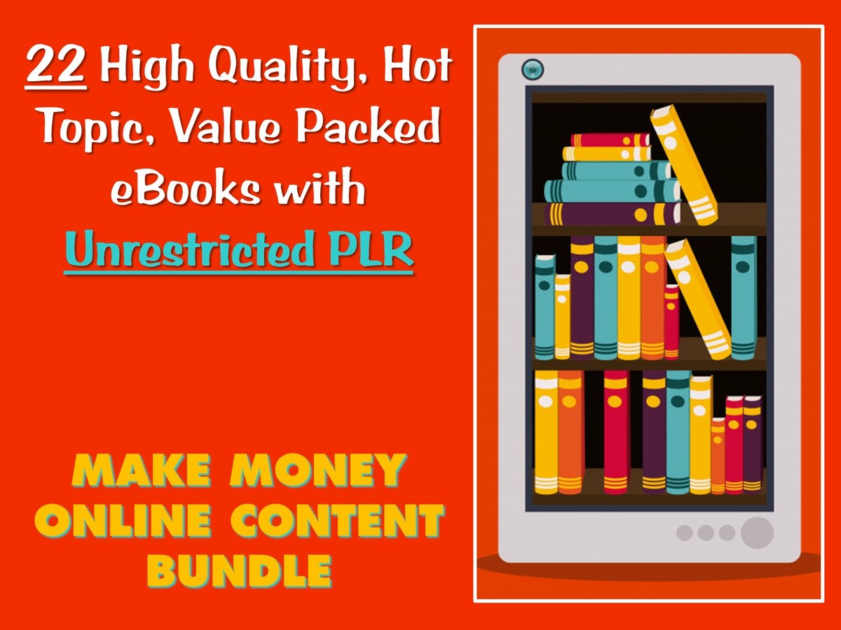 Make Money Online Unrestricted PLR Bundle